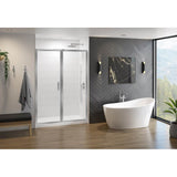 Fleurco - ELERA INLINE 43''/BRUSHED NICKEL/79H/SEKUR+/IN&OUT PIVOT - Brushed Nickel