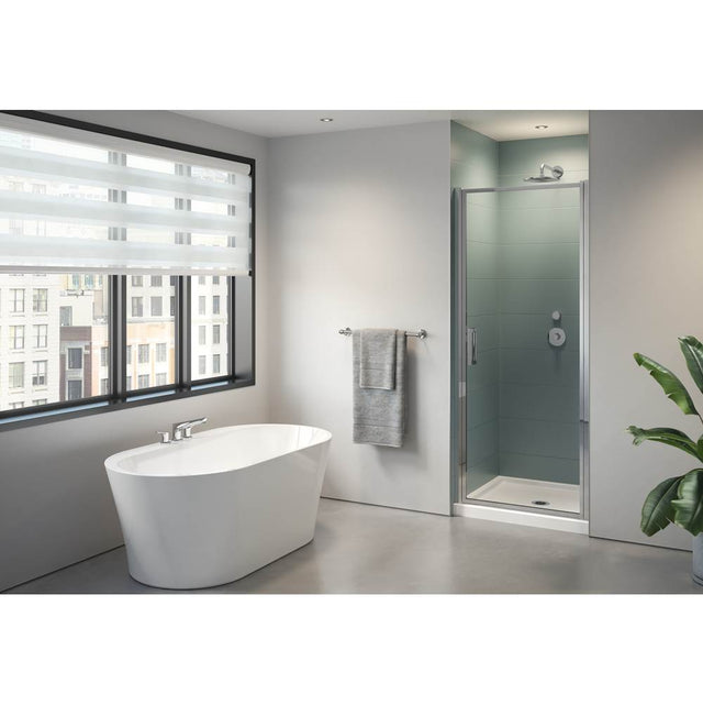 Fleurco - ELERA SINGLE PIVOT DOOR 29''/CHROME/79H/SEKUR+/IN&OUT PIVOT - Chrome