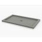 Fleurco - TAVIA BASE /SLATE TEXTURE /36 x 48 /WHITE /WITH METAL GRID - White