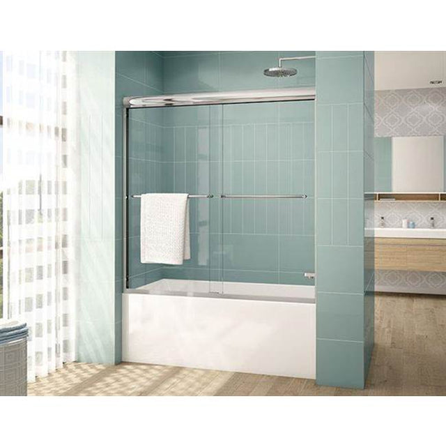 Fleurco - CORDOBA PLUS TUB 10MM/60/MATTE BLACK/CLEAR GLASS/ SEKUR+ - Matte Black With Clear Glass