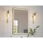 Fleurco - ARTUS FRAMED MIRROR 42'' W x 36'' H +DEFOG +LIGHT, BLACK - Black