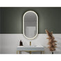 Fleurco - MAGNA OBLONG FRAMED MIRROR 20'' W x 39'' H +DEFOG +LIGHT, BLACK - Black