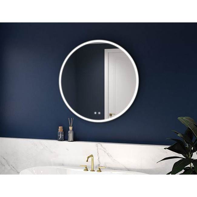 Fleurco - HALO PLUS ROUND MIRROR 24'' +DEFOG +LIGHT +TOUCH SWITCH