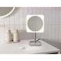 Fleurco - VIZO MAKEUP MIRROR/FREE STANDING/8''/SR FRAME&SQ MIRROR/BLACK - Black
