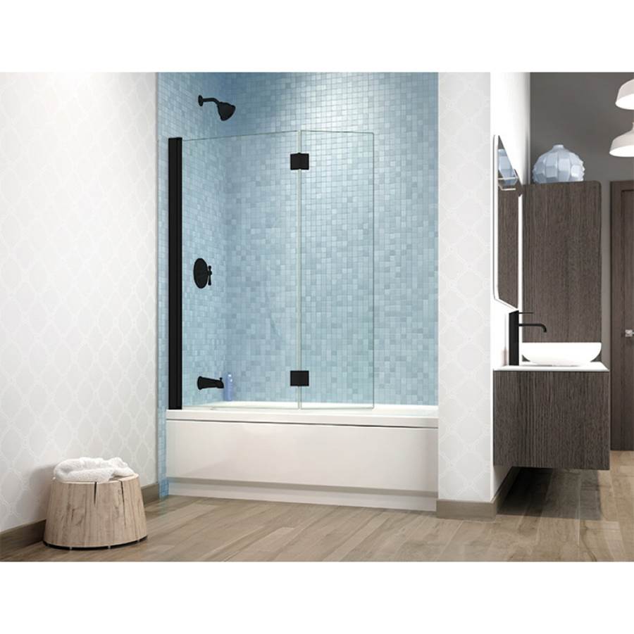 Fleurco - SIENA DUO TUB/MATTE BLACK/CLEAR - Matte Black