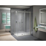 Fleurco - APOLLO 2-SIDED CRP/48x32/L INL x L RET/BRUSHED NICKEL/SEKUR+ - Brushed Nickel