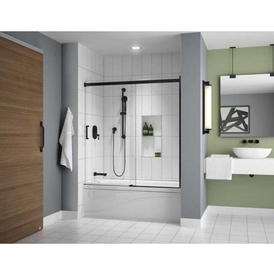 Fleurco - APOLLO TUB 60'' / MATTE BLACK / LEFT / SEKUR+ - Matte Black