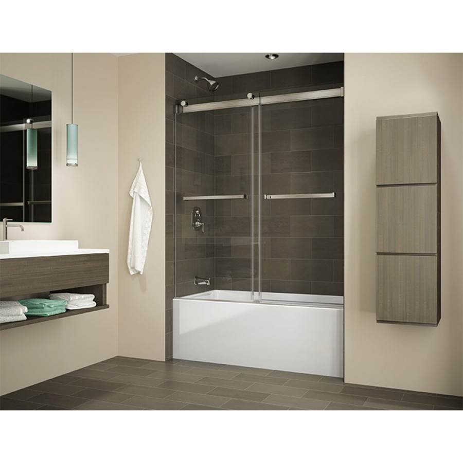 Fleurco - GEMINI 6MM TUB 60''W/BRUSHED NICKEL/SEKUR+ - Brushed Nickel