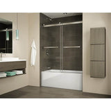 Fleurco - GEMINI 6MM TUB 60''W/BRUSHED NICKEL/SEKUR+ - Brushed Nickel