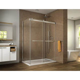 Fleurco - GEMINI 6MM 2 SIDED/48 X 36 RIGHT/BRUSHED NICKEL/SEKUR+ - Brushed Nickel