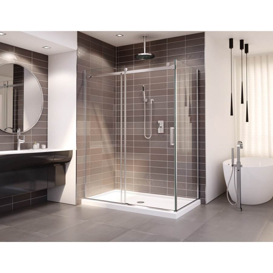 Fleurco - HORIZON 2SIDED/54x36/L INL x L RET/CHROME/79H/SEKUR+ - Chrome