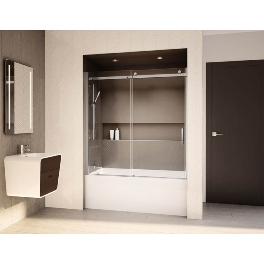 Fleurco - HORIZON TUB 65W/CHROME/RIGHT/SEKUR+ - Chrome