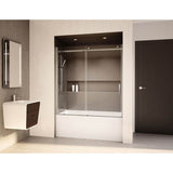 Fleurco - HORIZON TUB 65W/BRUSHED NICKEL/LEFT/SEKUR+ - Brushed Nickel