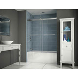 Fleurco - GEMINI PLUS TUB 65''/BRUSHED NICKEL/10MM/SEKUR+ - Brushed Nickel
