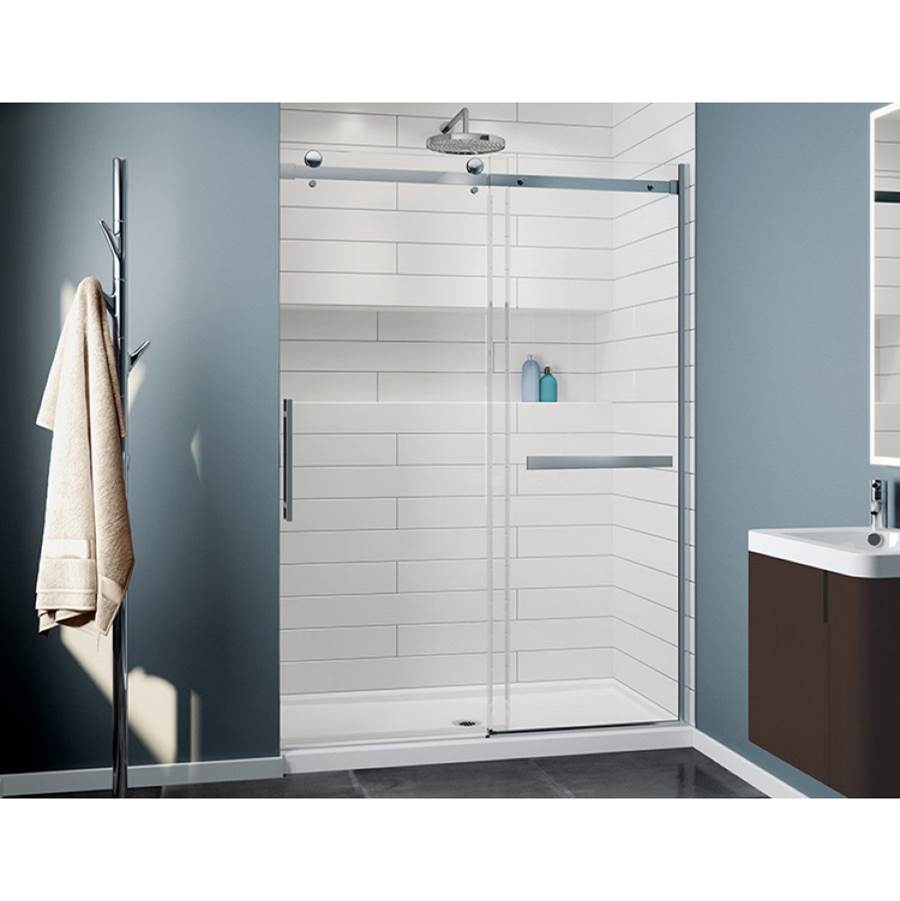 Fleurco - NOVARA PLUS INLINE 60W/CHROME/LEFT/TOWEL BAR/SEKUR+ - Chrome