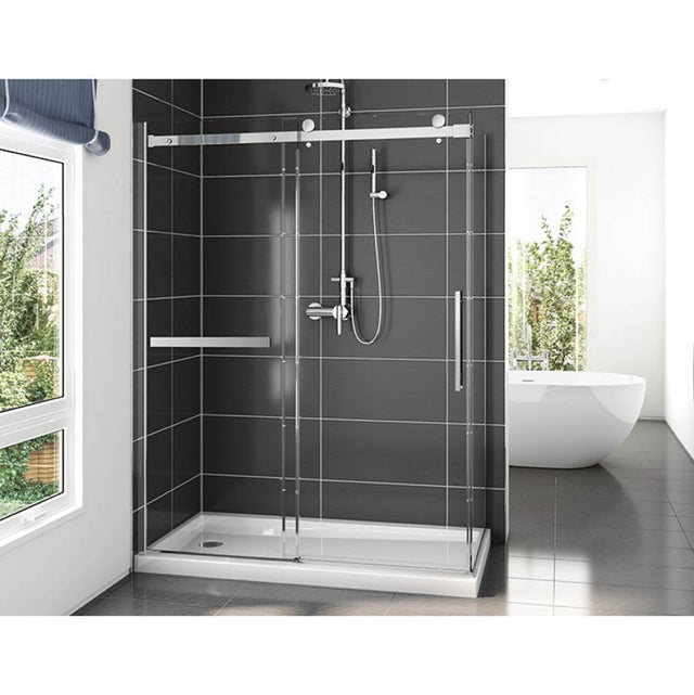 Fleurco - NOVARA PLUS 2 SIDED/60Rx32R/CHROME/TOWEL BAR/SEKUR+ - Chrome