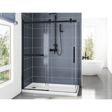 Fleurco - NOVARA PLUS 2 SIDED/60Rx42R/MATTE BLACK/TOWEL BAR/SEKUR+ - Matte Black