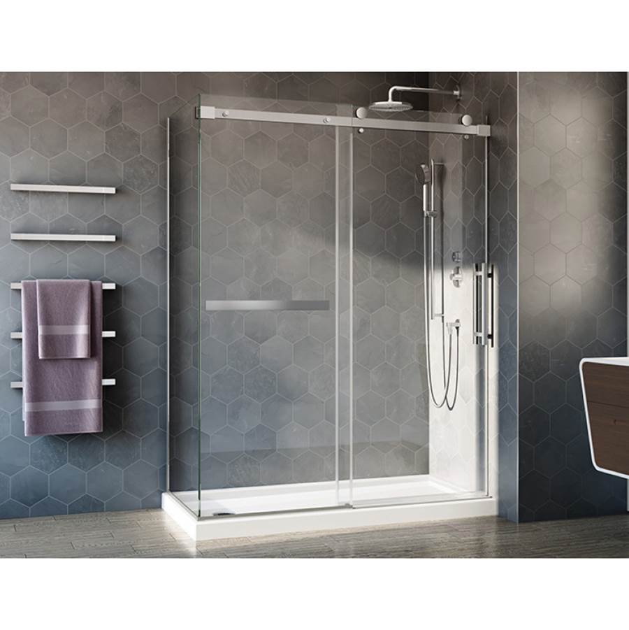 Fleurco - NOVARA PLUS 2 SIDED/60Lx32R/CHROME/TOWEL BAR/SEKUR+ - Chrome