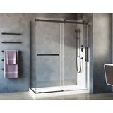 Fleurco - NOVARA PLUS 2 SIDED/48Rx42L/MATTE BLACK/TOWEL BAR/SEKUR+ - Matte Black