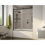 Fleurco - NOVARA PLUS BAIN 60''W/MATTE BLACK/LEFT/TOWEL BAR/SEKUR+ - Matte Black