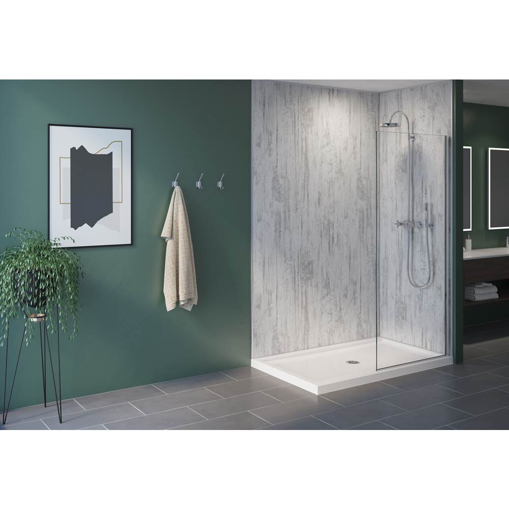 Fleurco - FIBO 2 SIDED WALL PANEL KIT 72X38 |SHABBY CHIC - Shabby Chic