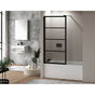 Fleurco - LATITUDE TUB SHIELD / MATTE BLACK / 28'' X 66'' H - Matte Black
