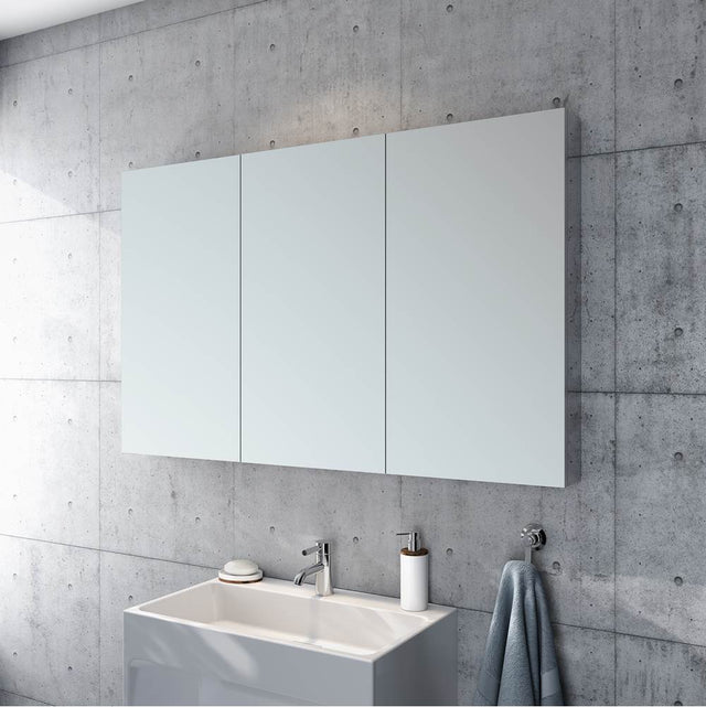 Fleurco - MEDICINE CABINET/TRI-VIEW/FLAT/60''X36'' - Chrome