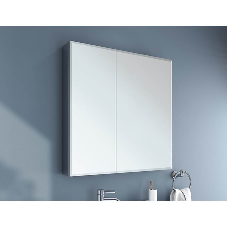 Fleurco - MEDICINE CABINET/BI-VIEW/1/2''BEVEL/25''X19'' - Chrome