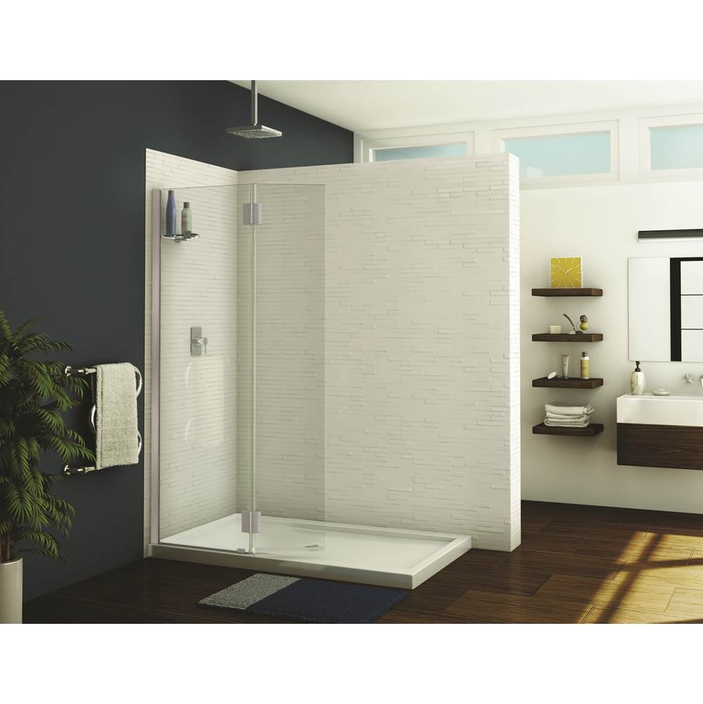 Fleurco - MONACO SQ SHW SHD/BR NK/CLR/LFT/OV HG - Brushed Nickel