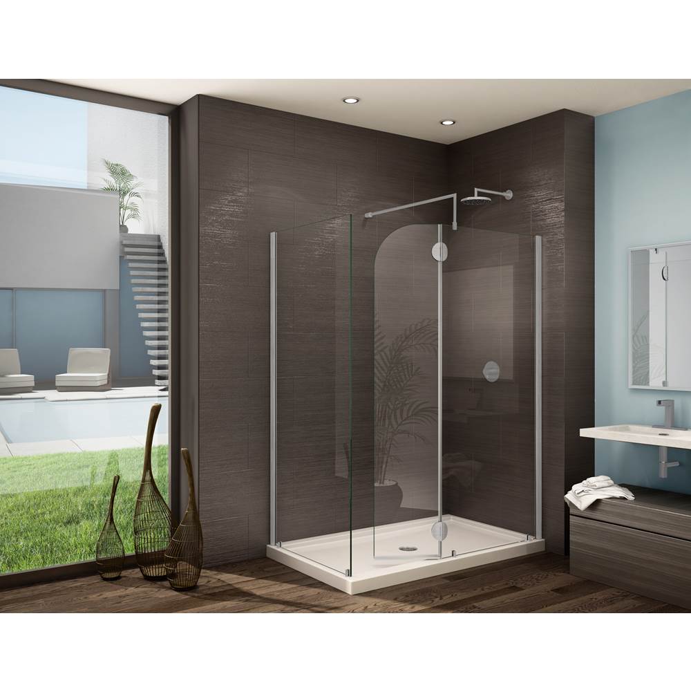 Fleurco - MONACO ''V'' SQ PAN/DR/PAN/BR NK/CLR/LFT/RCT HG/FL TB - Brushed Nickel
