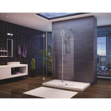 Fleurco - MONACO ''V'' RD 2-PAN & DR/BR NK/CLR/LFT/OV HG/FL TB - Brushed Nickel