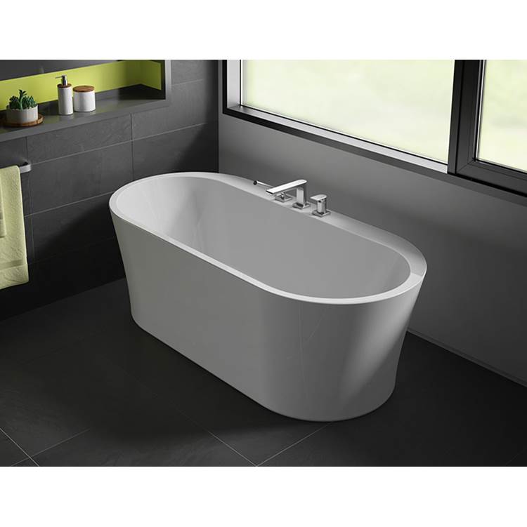 Fleurco - OPUS LIBRETTO TUB/6731/WHITE/WHITE DRAIN COVER - White