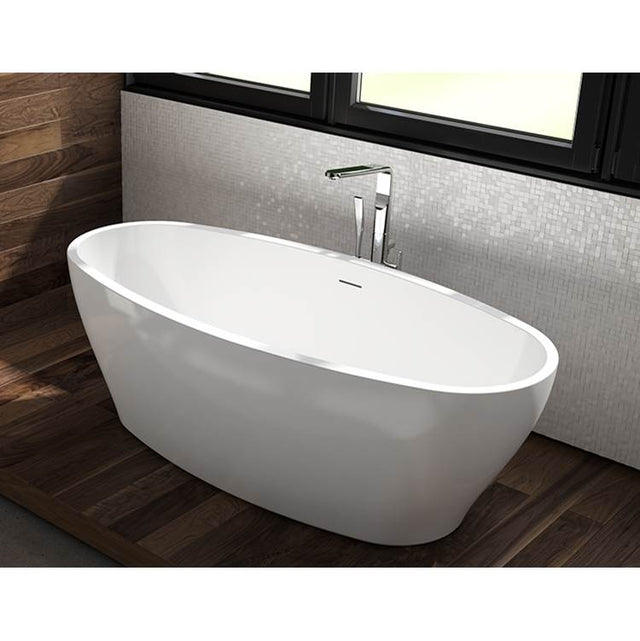 Fleurco - OPUS OCTAVE TUB/6731/WHITE/WHITE DRAIN COVER - White