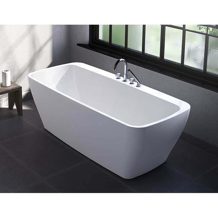 Fleurco - OPUS WALTZ TUB/6731/WHITE/WHITE DRAIN COVER - White