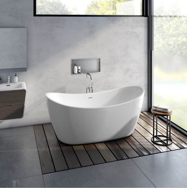Fleurco - OPUS ARPEGGIO TUB/6731/WHITE/WHITE DRAIN COVER - White