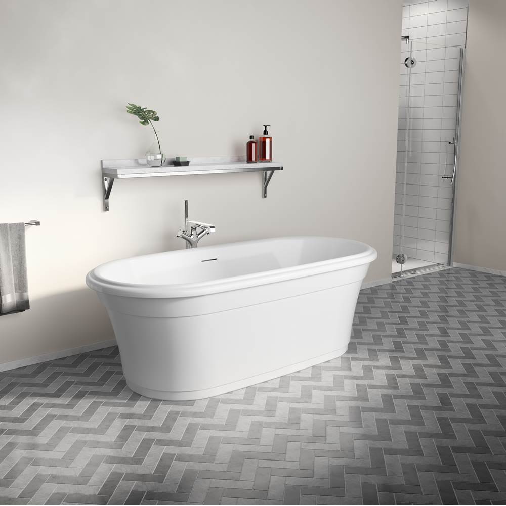 Fleurco - OPUS MADRIGAL TUB/6731/WHITE/WHITE DRAIN COVER - White