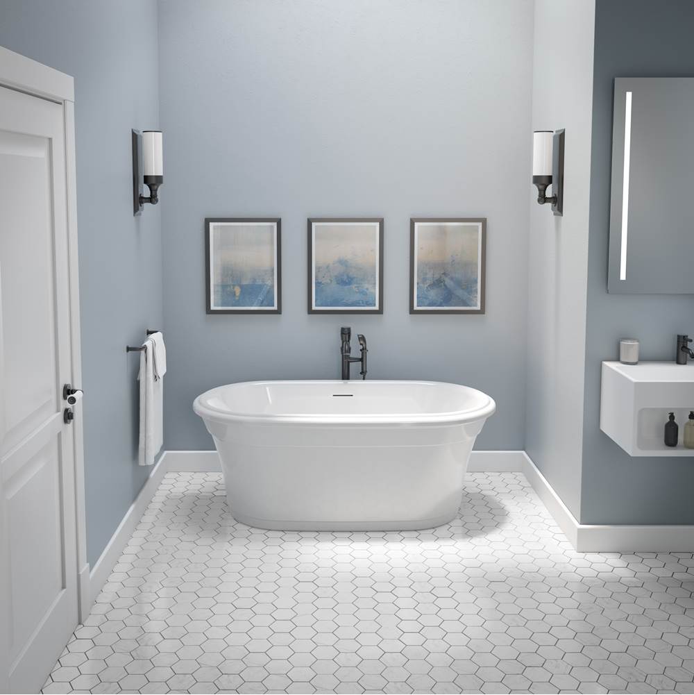 Fleurco - OPUS MADRIGAL TUB/5931/WHITE/WHITE DRAIN COVER - White