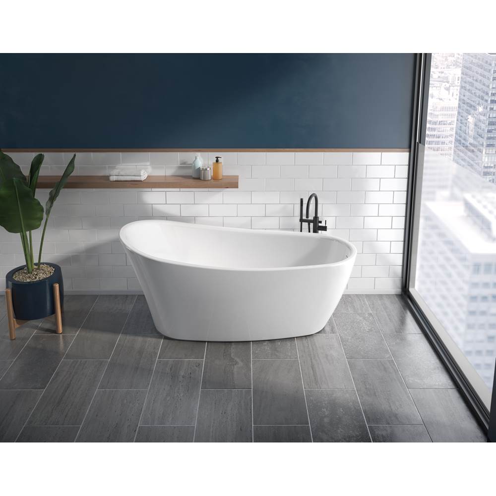 Fleurco - OPUS VERISMO TUB/6731/WHITE/WHITE DRAIN COVER - White