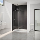 Fleurco - EVOL SQ SHW SHD/79''H/10MM/BR NK/CLR/RCT HG - Brushed Nickel