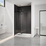 Fleurco - EVOL SQ SHW SHD/79''H/10MM/MAT/CLR/RCT HG - Matte Black