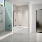 Fleurco - EVOL SQ TUB SHD/58''H/10MM/CHR/CLR/RCT HG - Chrome