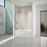 Fleurco - EVOL SQ TUB SHD/58''H/10MM/BR NK/CLR/RCT HG - Brushed Nickel