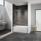 Fleurco - SOLO SQ TUB SHD/29'' W X 63''H/10MM/CHR/CLR/RCT HG - Chrome