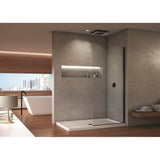 Fleurco - STATION/ MATTE BLACK / CLEAR 10MM,DOUBLE SIDES WITH MICROTEK - Matte Black