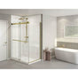 Fleurco - GEMINI PLUS 2 SIDED/54 X 32 LEFT/BRUSHED GOLD/10MM/SEKUR Plus - Brushed Gold
