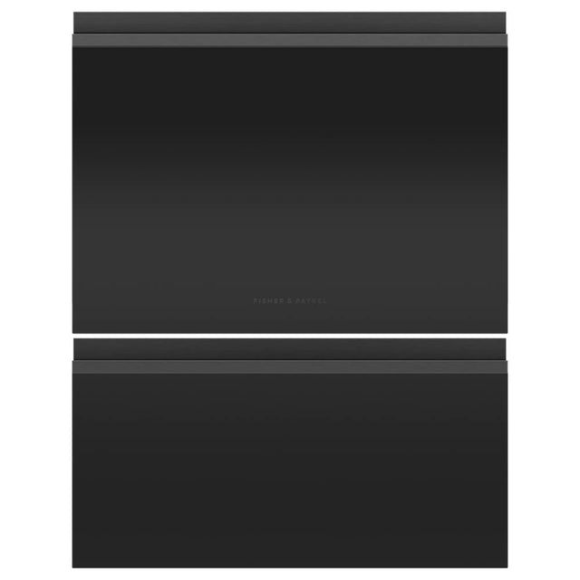 Fisher & Paykel - Matte Black Glass Accessory Doors for Double, Tall, Panel Ready, Recessed Handle