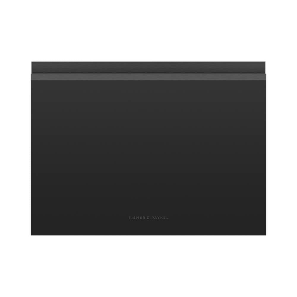 Fisher & Paykel - Matte Black Glass Doors for Single, Tall, Panel Ready, Recessed Handle