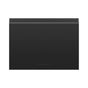 Fisher & Paykel - Matte Black Glass Doors for Single, Tall, Panel Ready, Recessed Handle