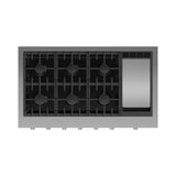 48'' Rangetop, 6 Burners with Griddle, Natural Gas