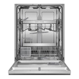 Stainless Steel, Tall,  7 Wash Cycles, 15 Place Settings, 2 Racks, Recessed Handle
